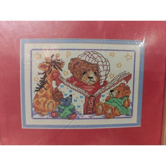 Bucilla Baby Counted Cross Stitch Kit Lot of 2 Once Upon A Time & Storytime - Picture 5 of 6